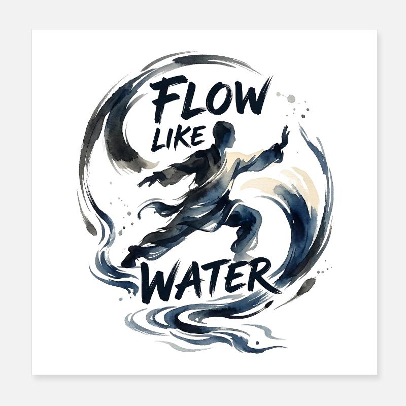 Flux du Tai Chi Poster 20 x 20 cm