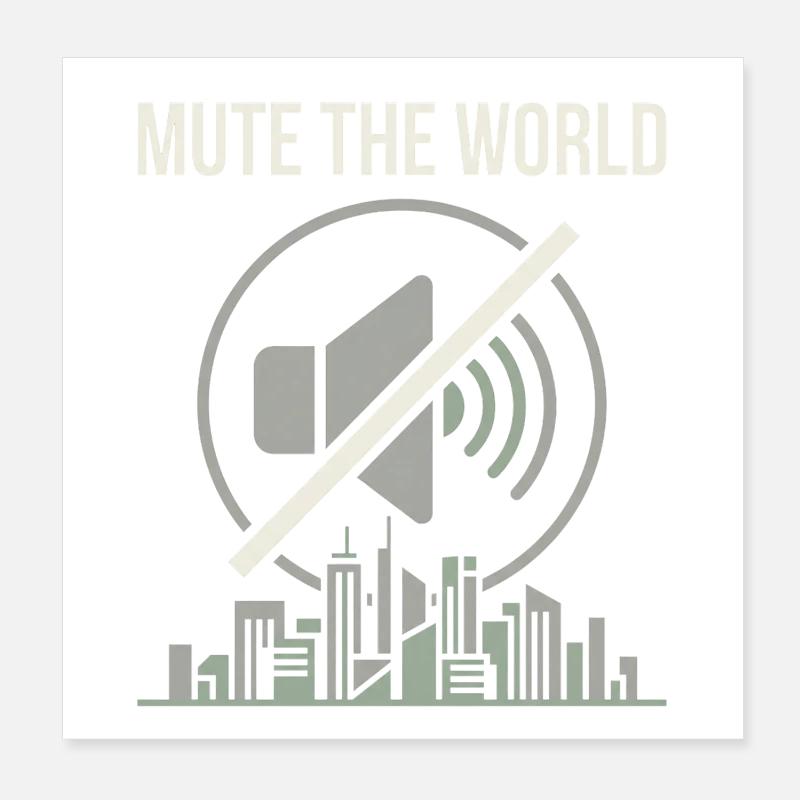 Temps de muet Poster 20 x 20 cm