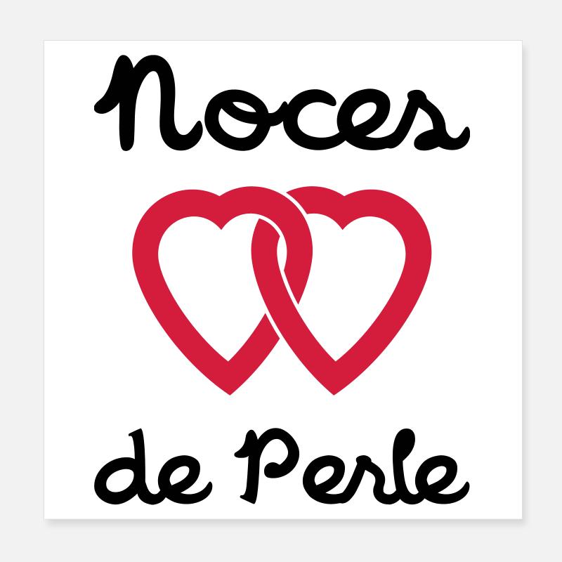 Noces de Perle Poster 20 x 20 cm