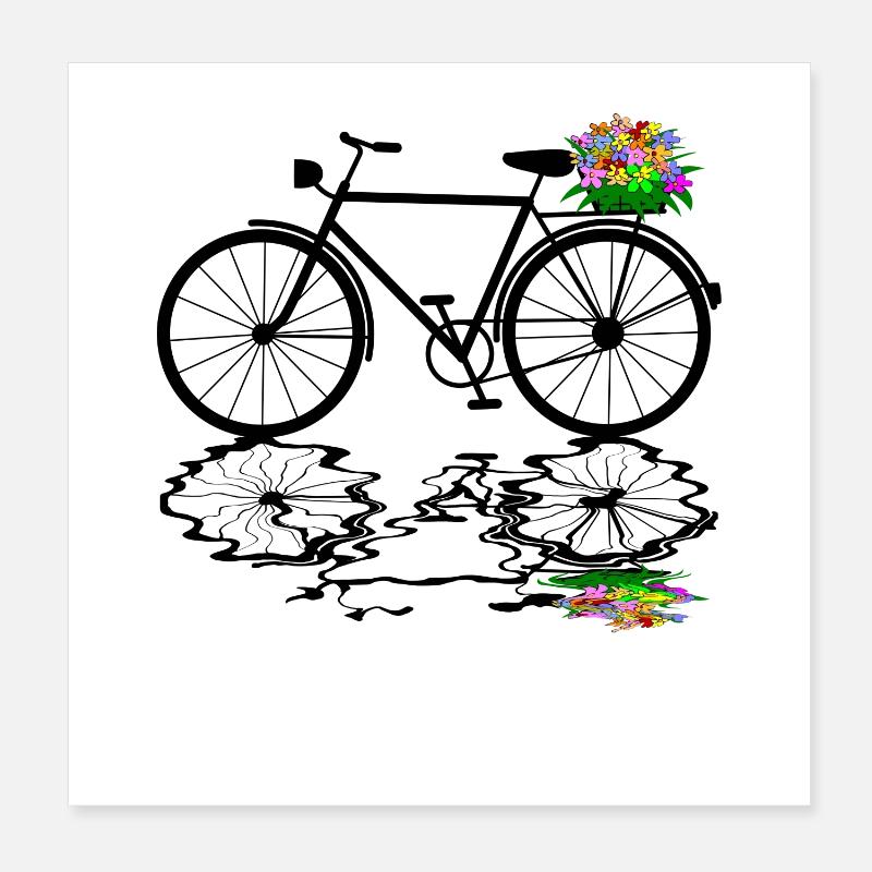 bicycle Poster 8" x 8" (20x20 cm)