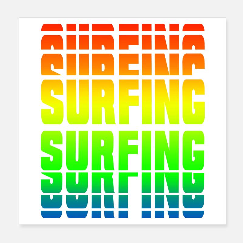 Design de surf Poster 20 x 20 cm