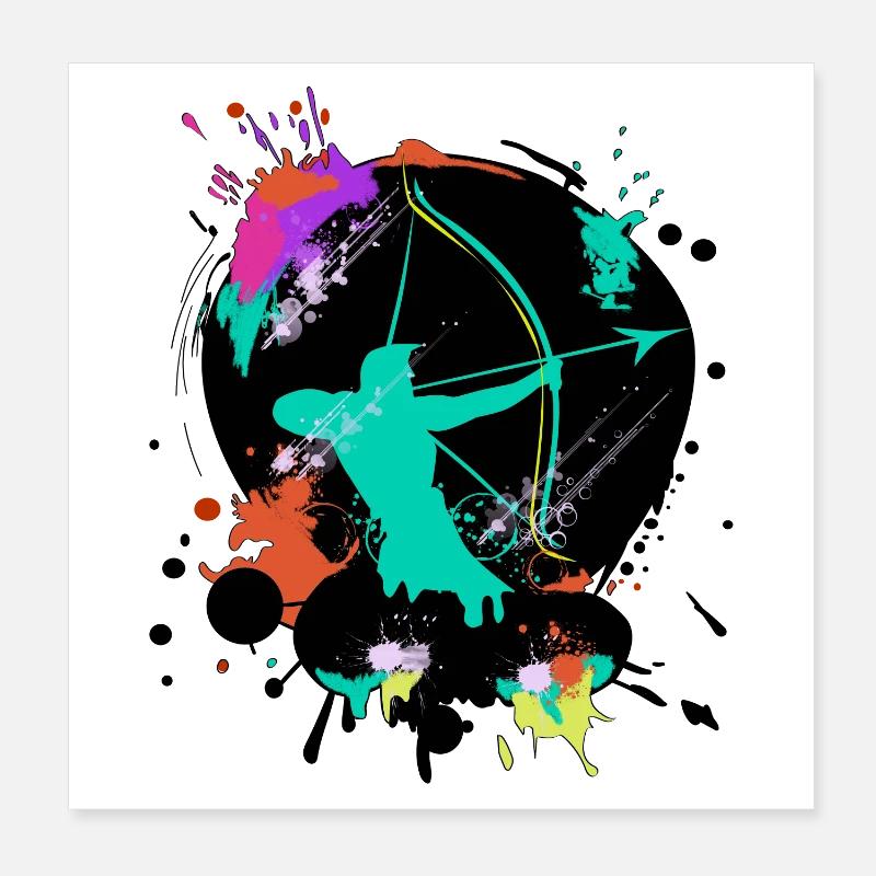 Archery Poster 20x20 cm