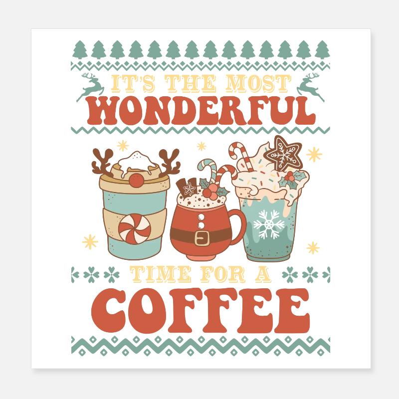 Hässlicher Weihnachtspullover Poster 20x20 cm