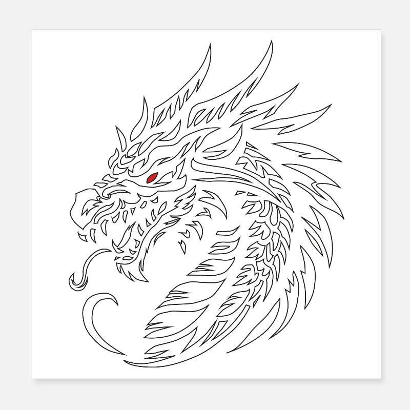 Dragonemblem Poster 20x20 cm