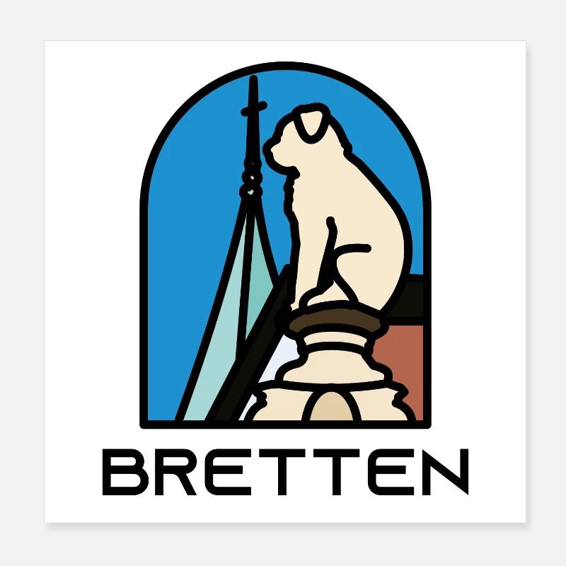 Bretten - Brettener Hundle Poster 8" x 8" (20x20 cm)