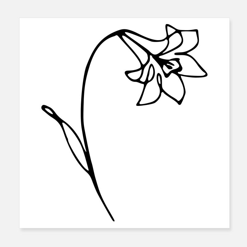 narcisse Poster 20 x 20 cm
