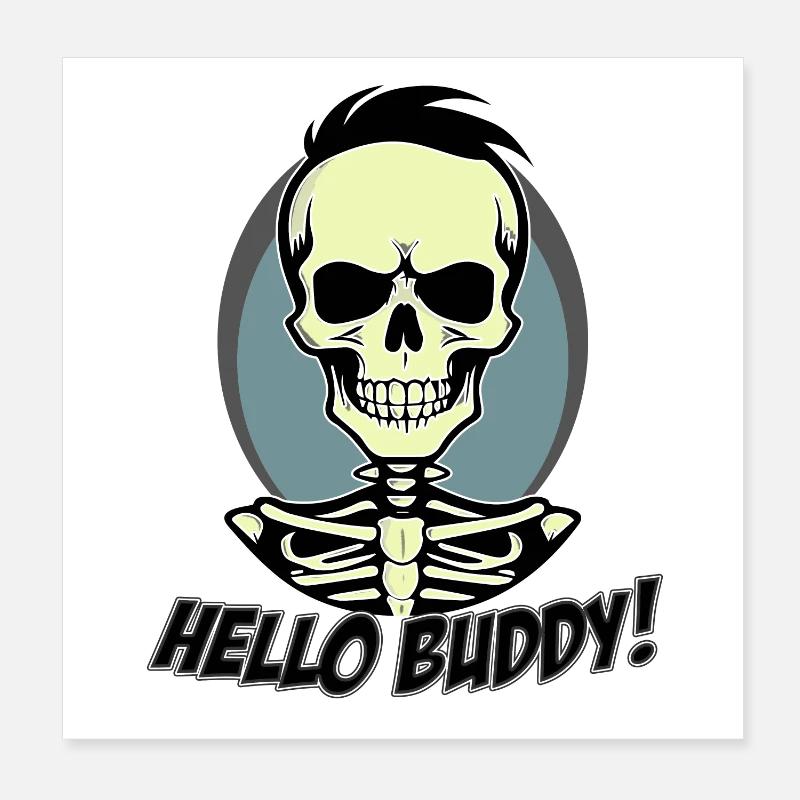 Hello Buddy Poster 20x20 cm