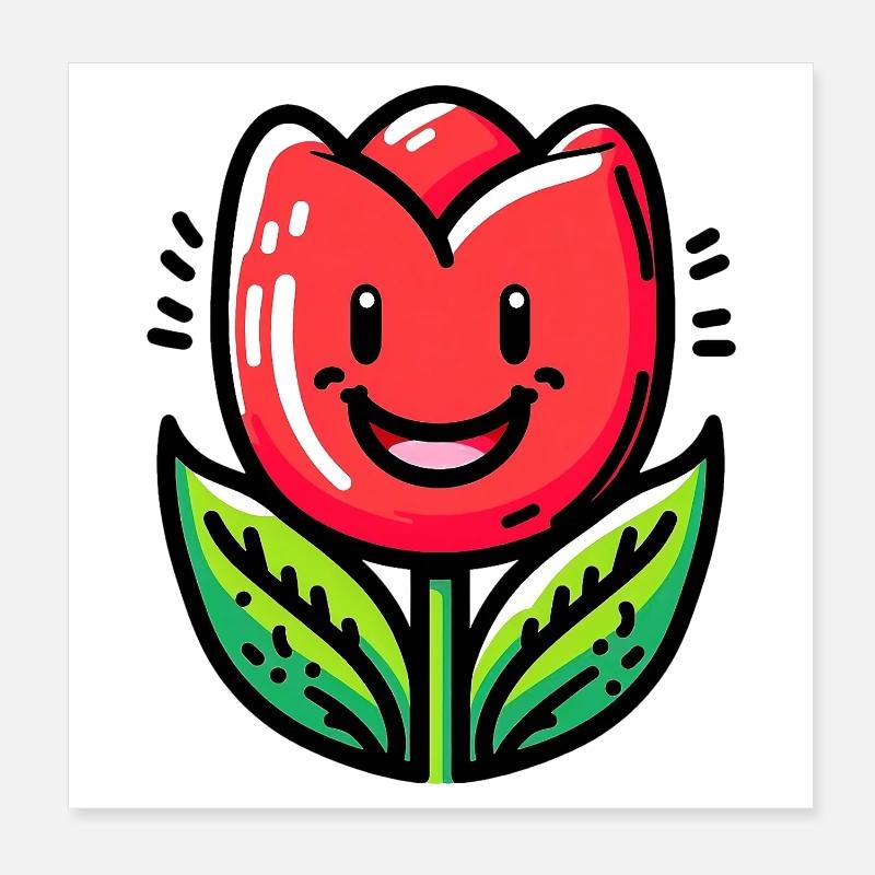 Tulipe Poster 20 x 20 cm