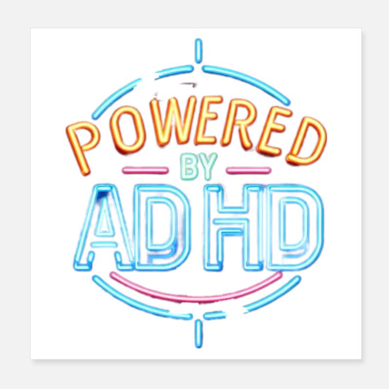 TDAH Poster 20 x 20 cm