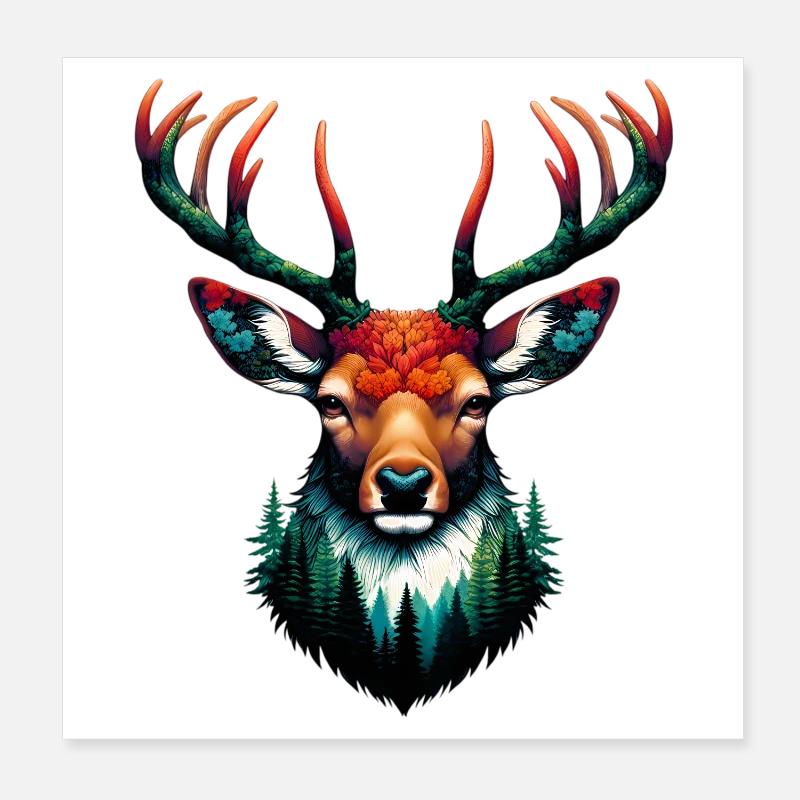 Cervo Poster 20x20 cm