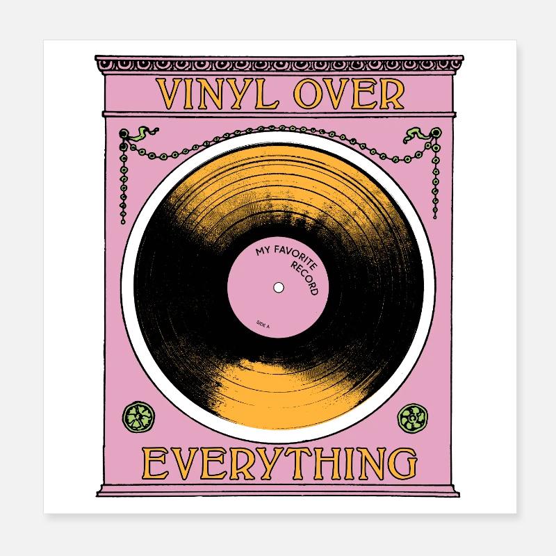 Le vinyle avant tout Poster 20 x 20 cm