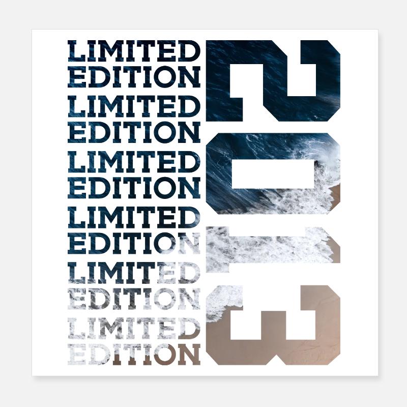 ÉDITION LIMITÉE 2013 13 ANS 13E ANNIVERSAIRE Poster 20 x 20 cm