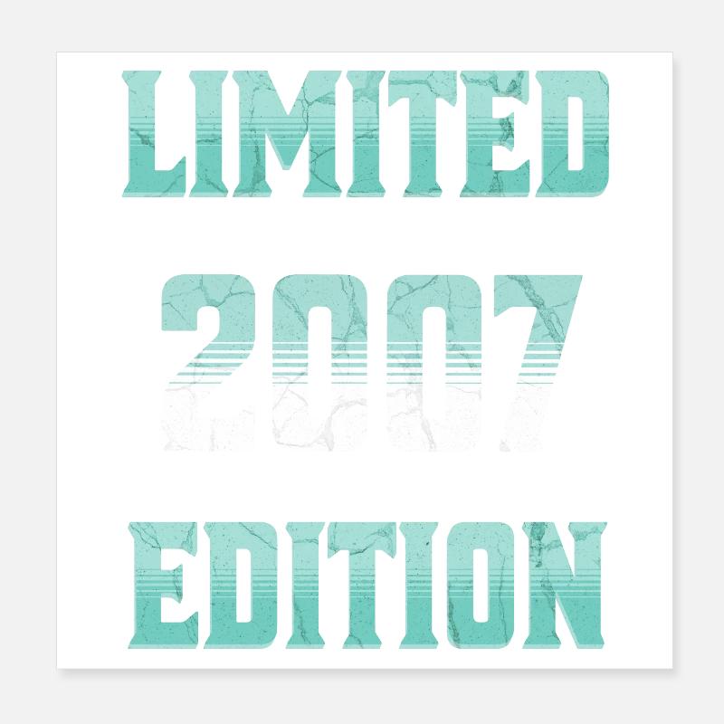 Edition limitée 2007 Poster 20 x 20 cm