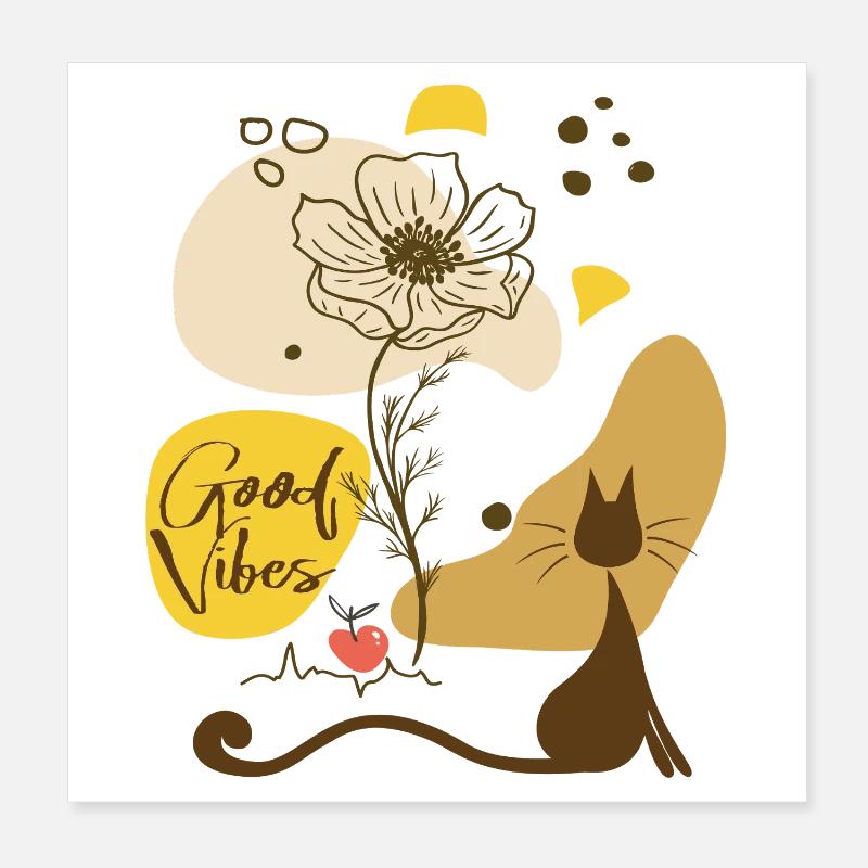 Herbst Vibes Poster 20x20 cm