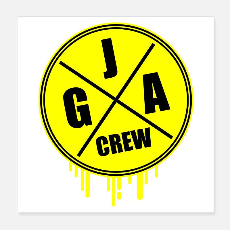 Enterrement de vie de garçon Jga Crew Poster 20 x 20 cm