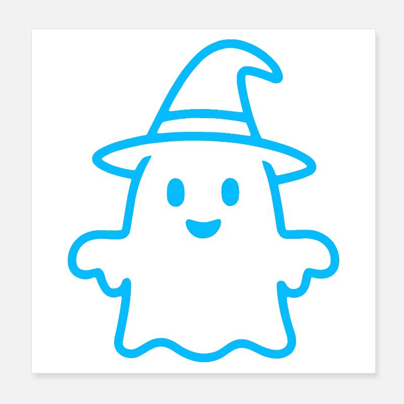 Fantôme mignon - Halloween Poster 20 x 20 cm