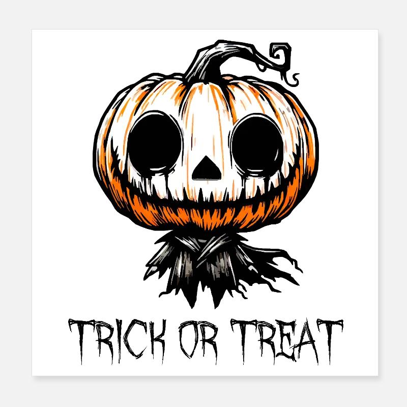 The Dark Pumpkin Poster 8" x 8" (20x20 cm)