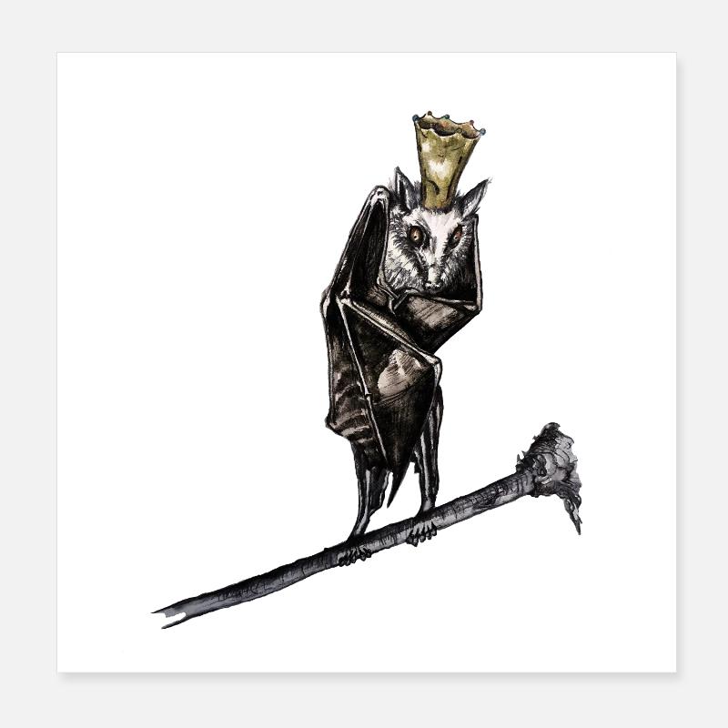 King Night Poster 8" x 8" (20x20 cm)