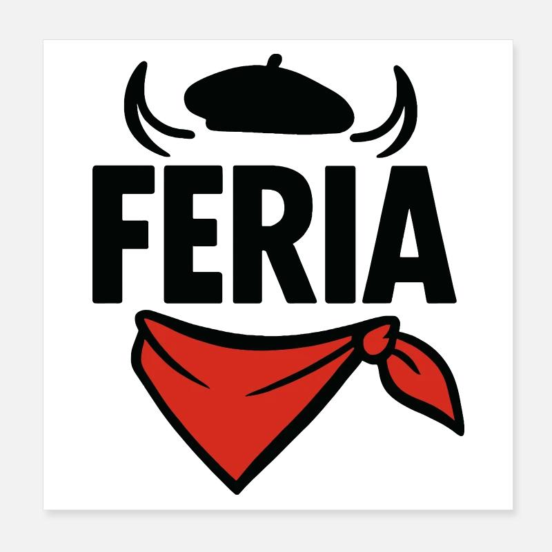 Féria - Pays Basque Poster 20 x 20 cm