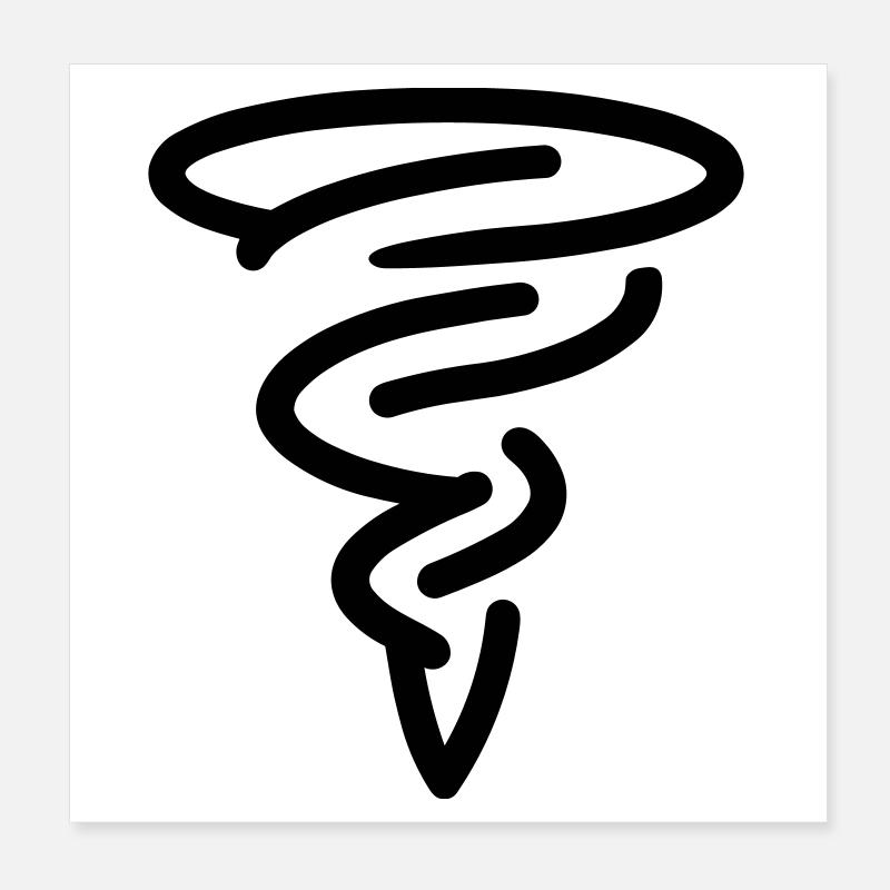 tornade Poster 20 x 20 cm