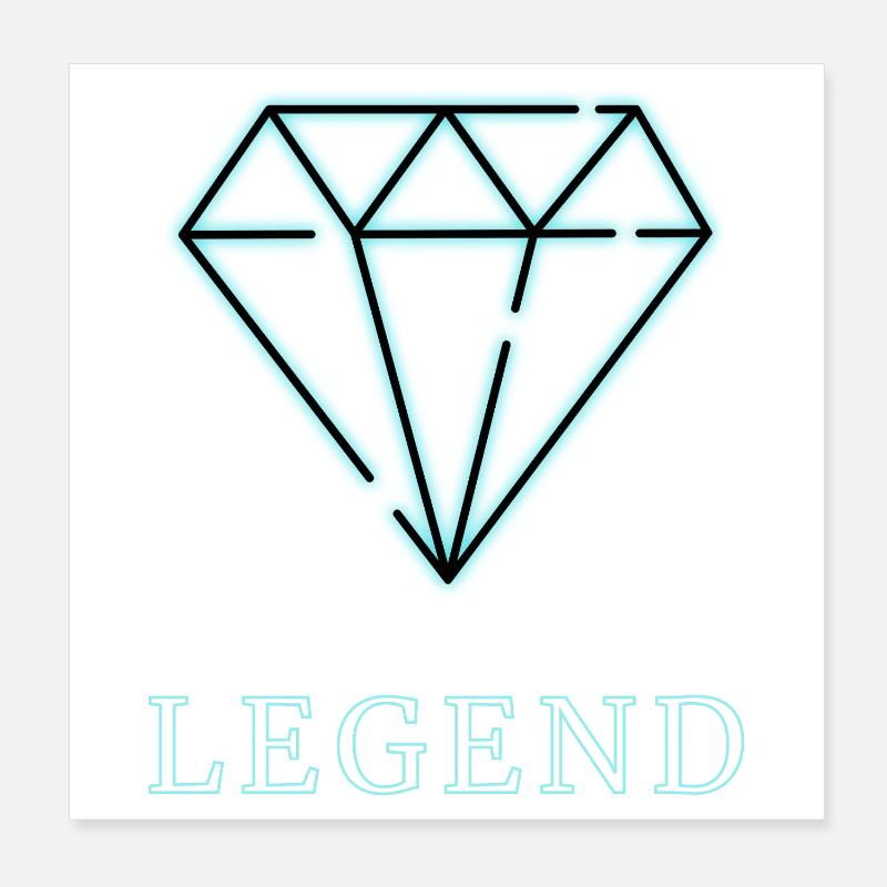 LEGEND – Diamond Design Poster 20x20 cm