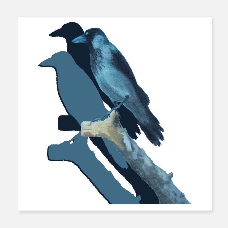 Crow's Luck Poster 8" x 8" (20x20 cm)