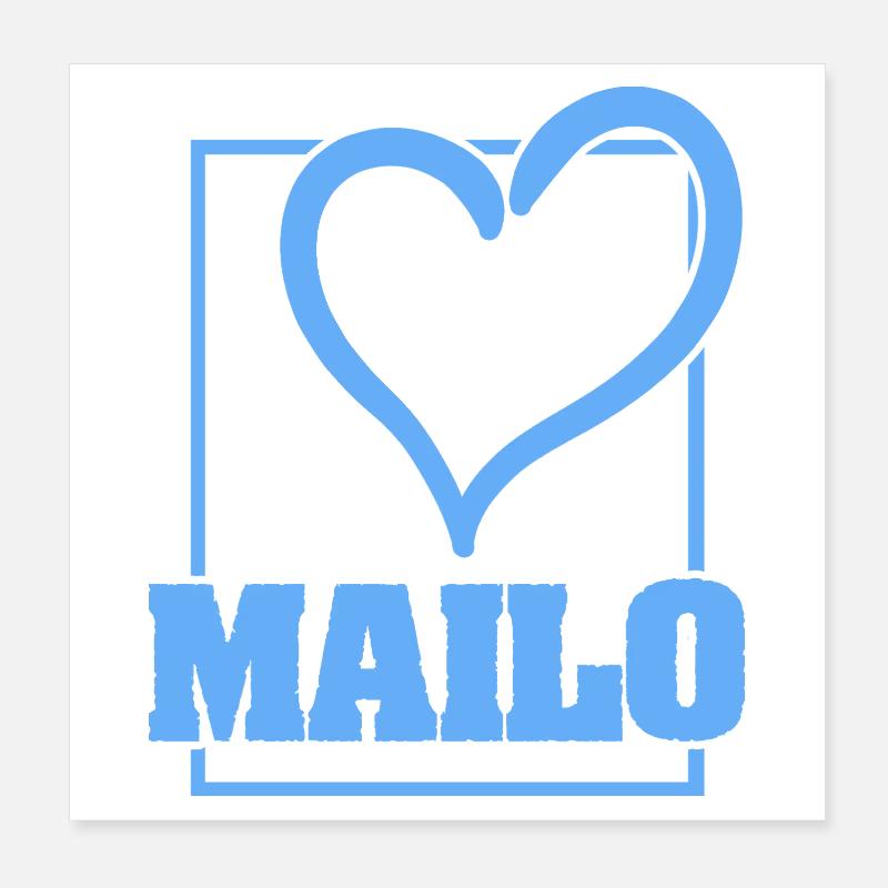 Bachelor Mailo Poster 20x20 cm