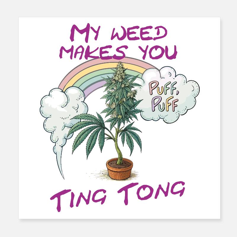 Ting Tong Poster 20x20 cm