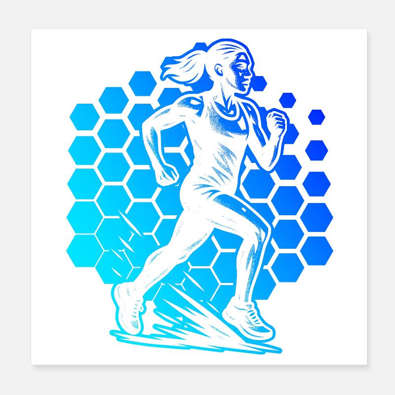 Motif classique de course Poster 20 x 20 cm