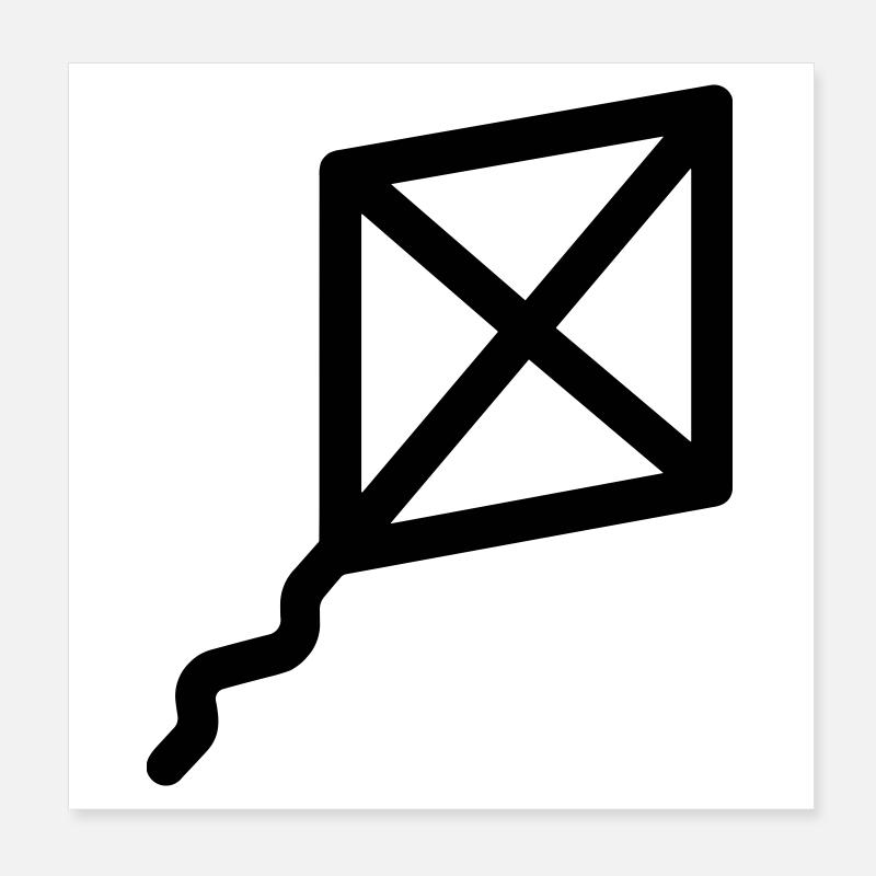 Kite Poster 8" x 8" (20x20 cm)