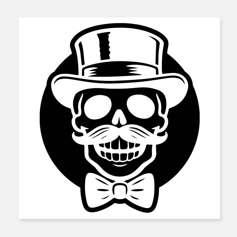 Groom Skeleton Poster 8" x 8" (20x20 cm)