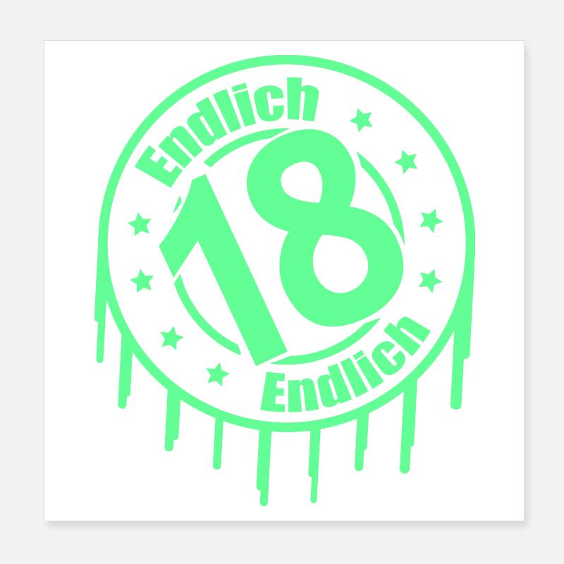 Endlich 18 Poster 20x20 cm