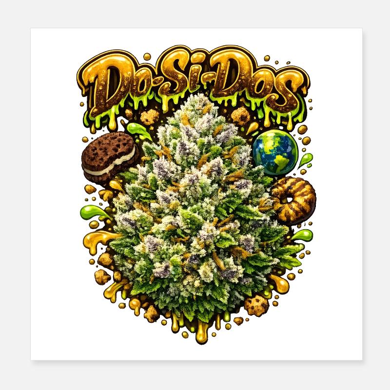 Do-Si-Dos Cookie Graffiti Print Poster 20 x 20 cm