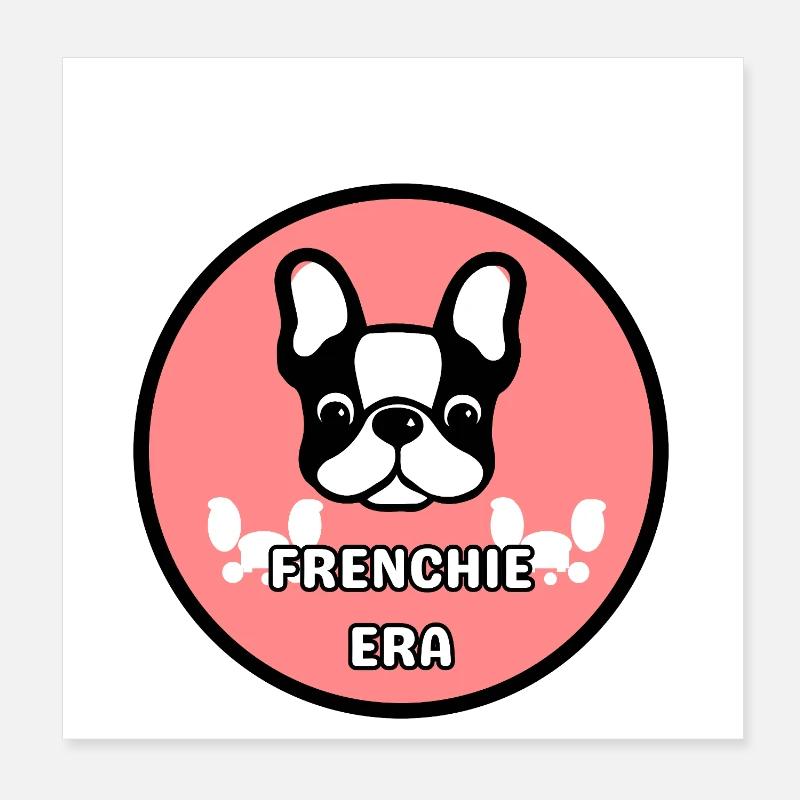 Frenchie-Ära Poster 20x20 cm