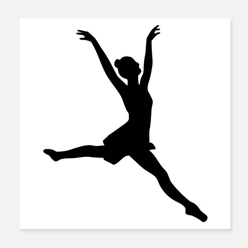 Tänzer Poster 20x20 cm