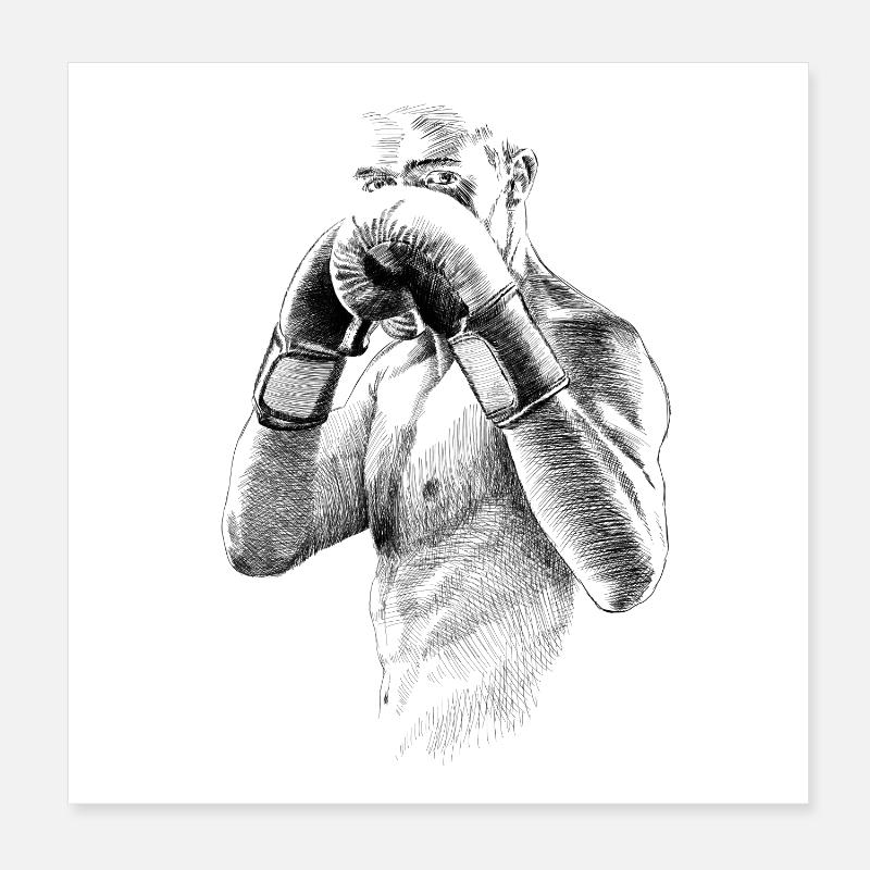 Boxer Poster 20 x 20 cm