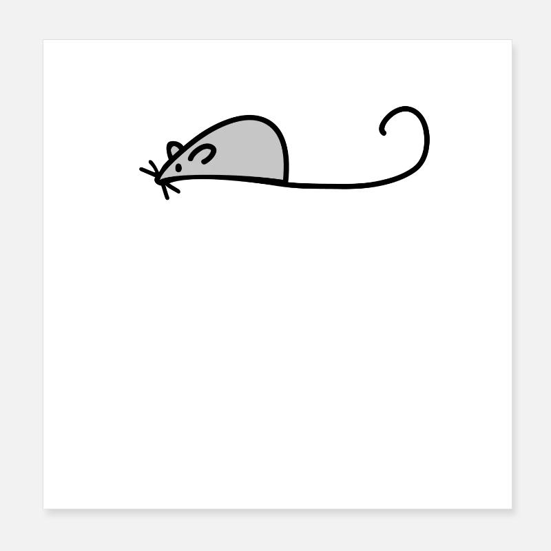mouse Poster 8" x 8" (20x20 cm)