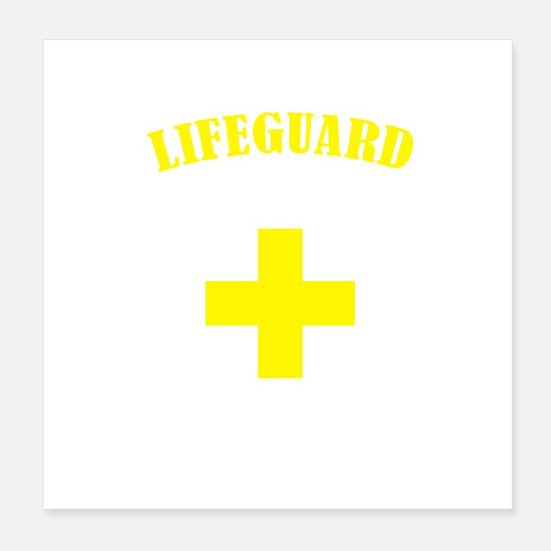 Lifeguard Poster 8" x 8" (20x20 cm)