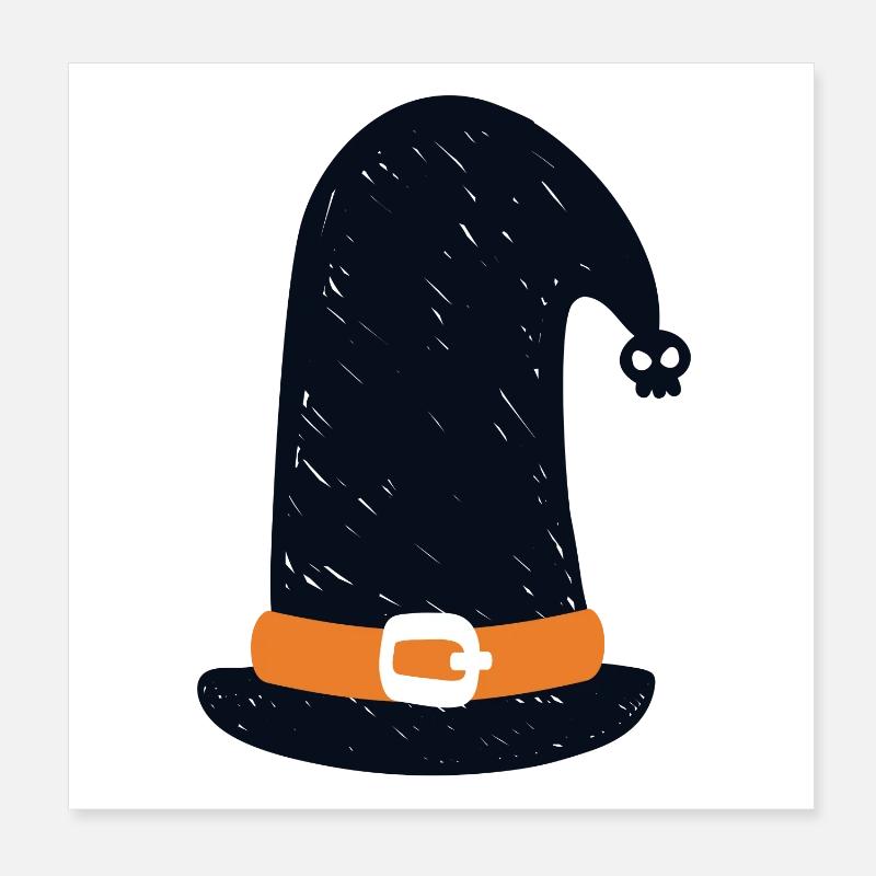 chapeau de sorcière Poster 20 x 20 cm