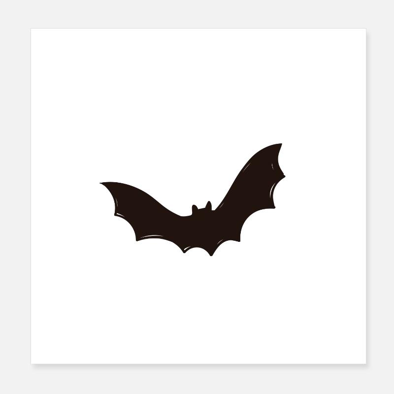 Fledermaus, Halloween, Robin, Grusel Poster 20x20 cm
