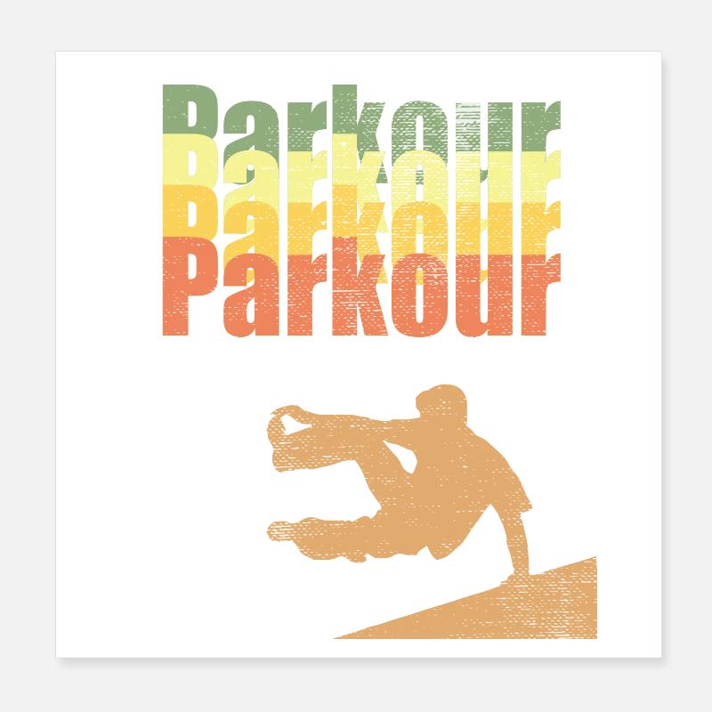 Parkour Poster 20 x 20 cm