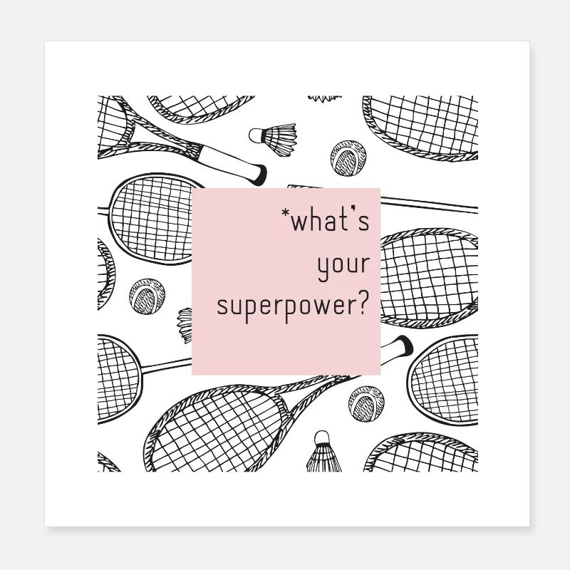 superpower Poster 8" x 8" (20x20 cm)