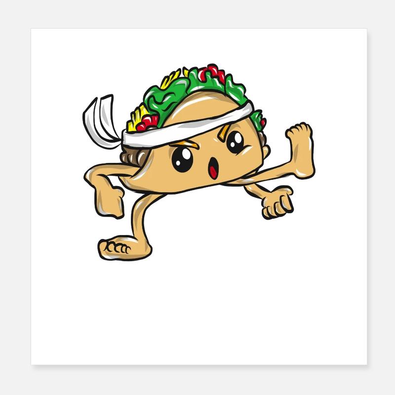 Taco Essen Mexico Poster 20x20 cm