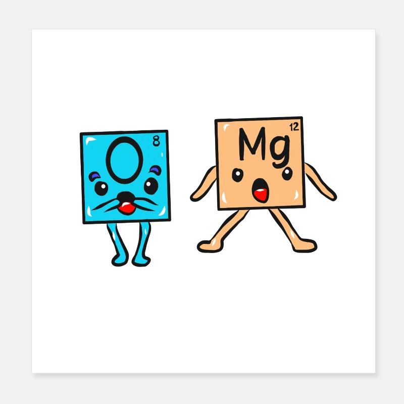 Science Physics Chemistry OMG Poster 8" x 8" (20x20 cm)