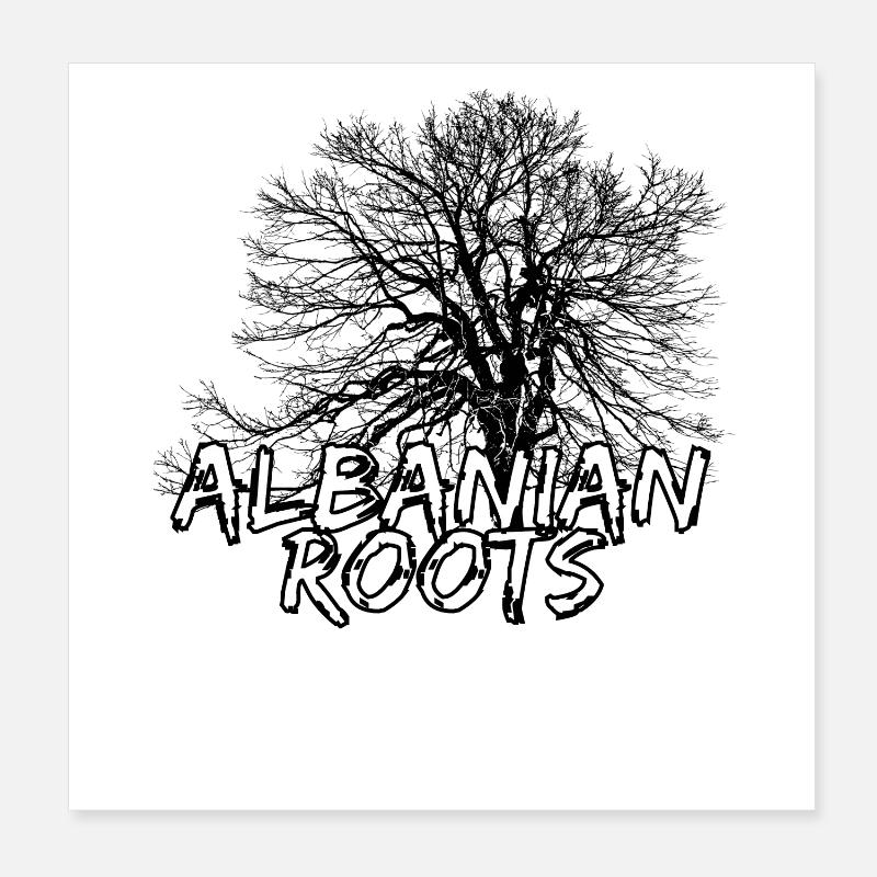 Racines albanaises Poster 20 x 20 cm