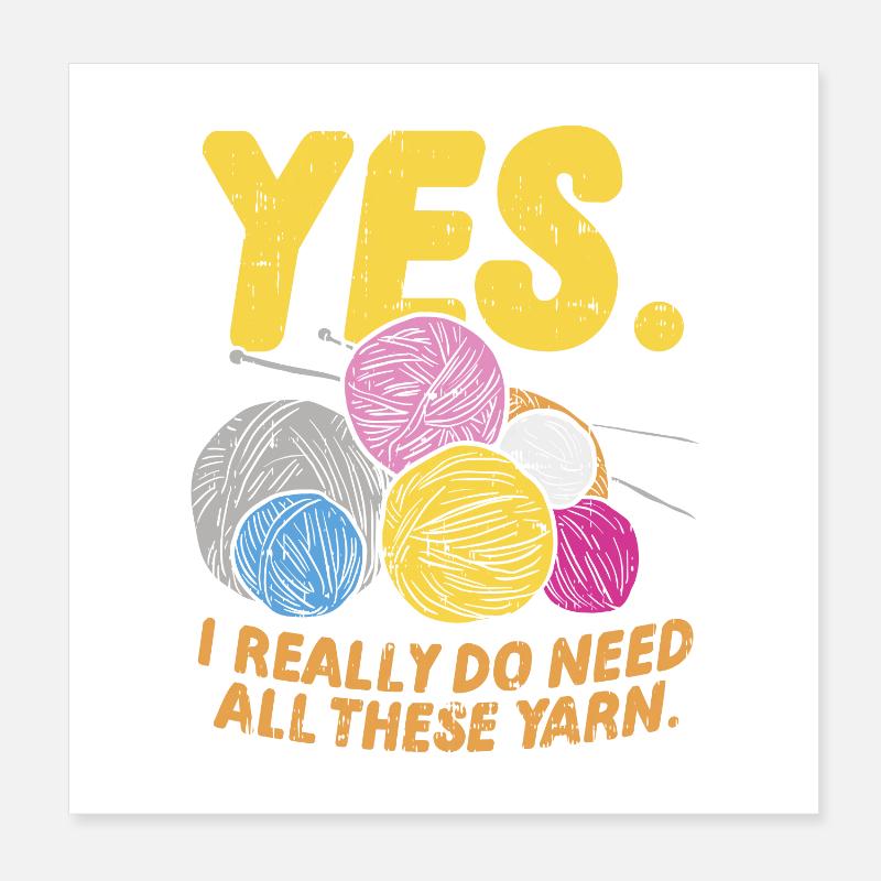 tricot Poster 20 x 20 cm