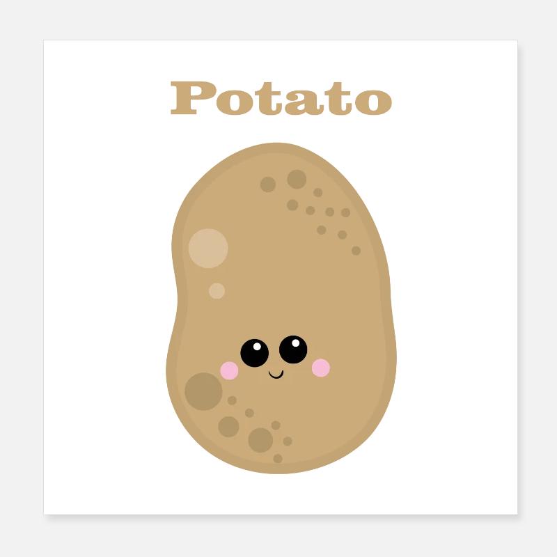 Potato Poster 20x20 cm