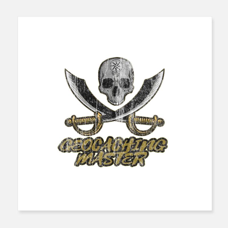 Geocaching Poster 20 x 20 cm