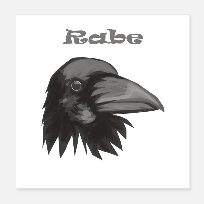 corbeau Poster 20 x 20 cm