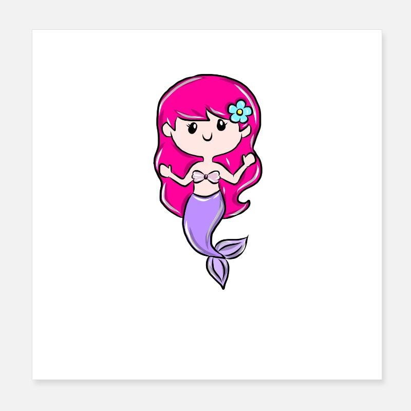 sirène Poster 20 x 20 cm
